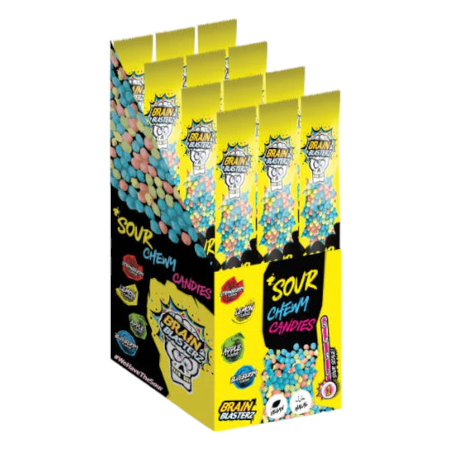 Brain Blasterz Sour Chewy Candies 12x60g ***New Lower Price***