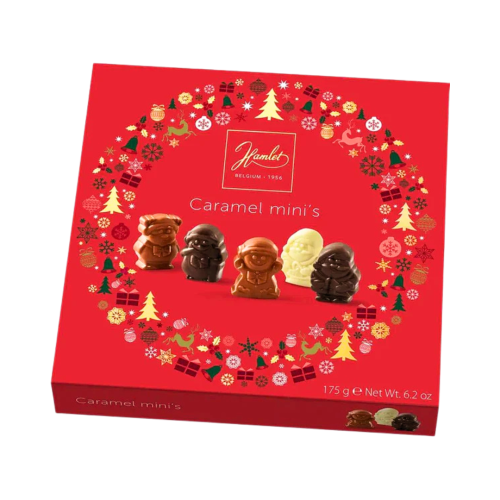 Hamlet Box Caramel Minis Winter Red 1x175g