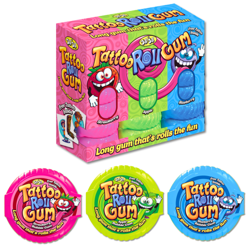Tattoo Roll Gum 40g 24pk