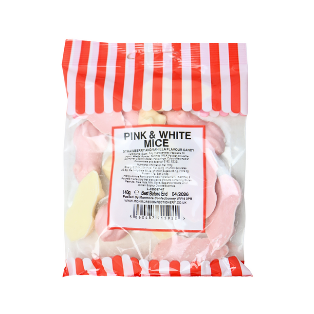 Pink & White Mice 140G
