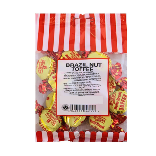 Walkers Brazil Nut Toffee Pre Packs 24 x 80g