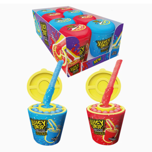 Bazooka Juicy Drop Gummy Dipperz Tub 8 x 96g