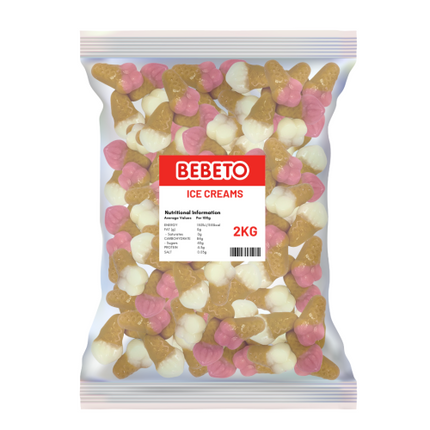 Bebeto Mini Ice Cream Cones 2Kg