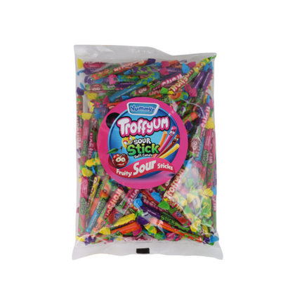 Yummys Sour Soft Chewy Candy Sticks 1kg