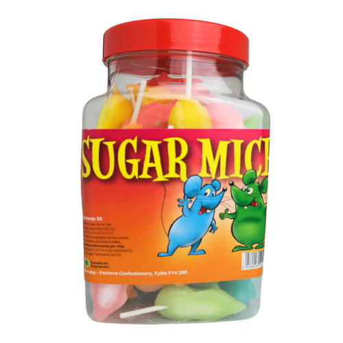 Sugared Mice Assorted Jar 50 Count