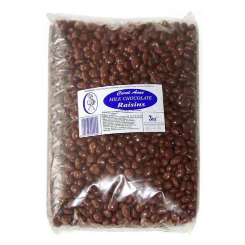 Carol Anne Milk Chocolate Raisins 3Kg