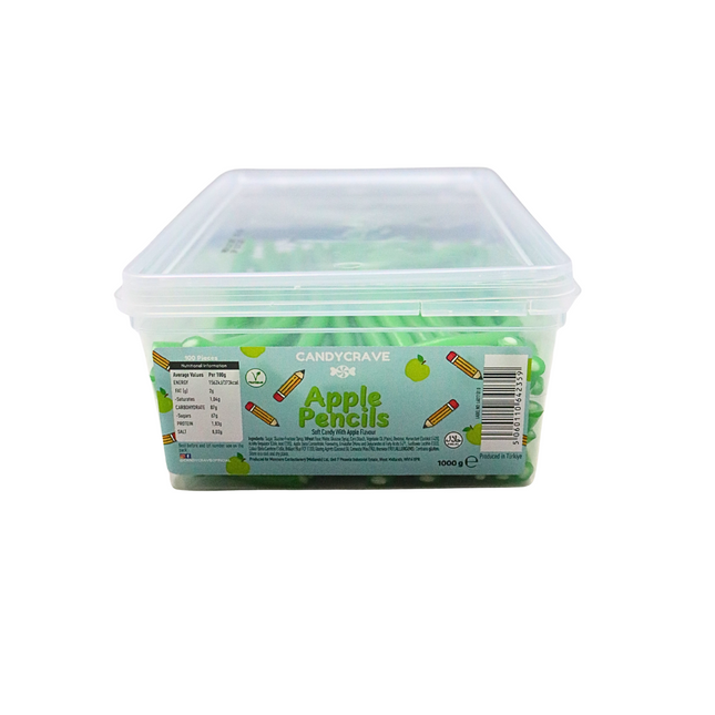 Candycrave Apple Pencils Tub 100 Count
