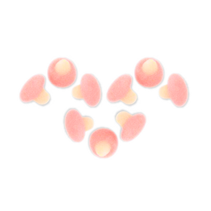 Dulceplus Mini Sugared Pink and White Mushrooms 1kg