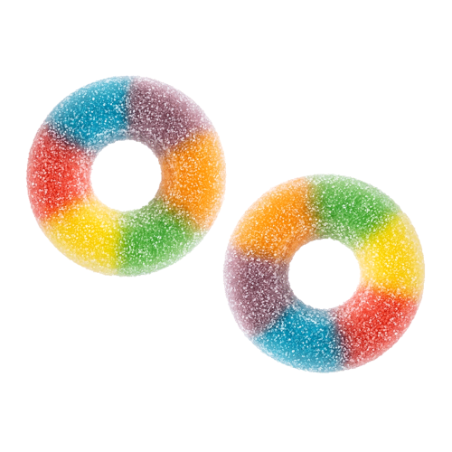 Dulceplus Fizzy Rainbow Rings 1kg
