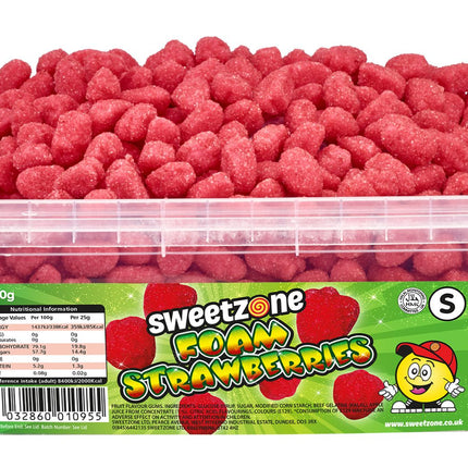 Sweetzone Foam Strawberries Tub 740g