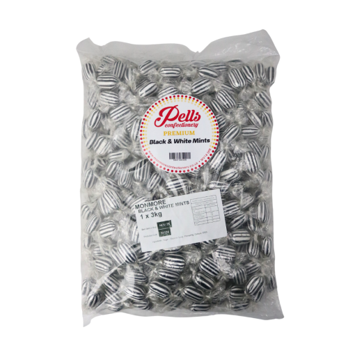 Pells Premium Black and White Mints 3kg Bag (Golden Casket)