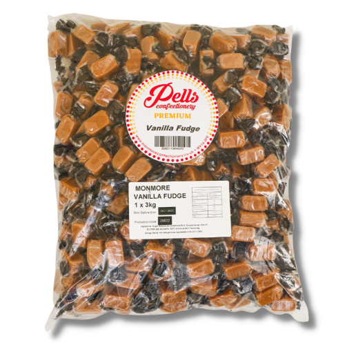 Pells Premium Vanilla Fudge 3kg Bag (Golden Casket)