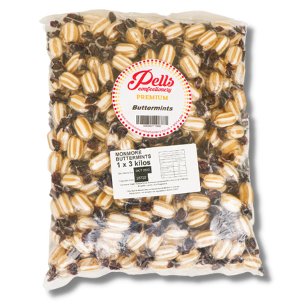 Pells Premium Buttermints 3kg Bag (Golden Casket)