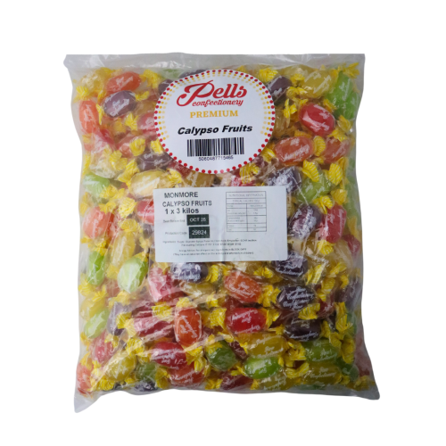 Pells Premium Calypso Fruits 3Kg Bag (Golden Casket) Dated 10/25