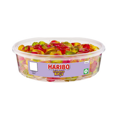 Haribo Friendship Rings Tub – Fruit Flavoured Gummy Ring Sweets