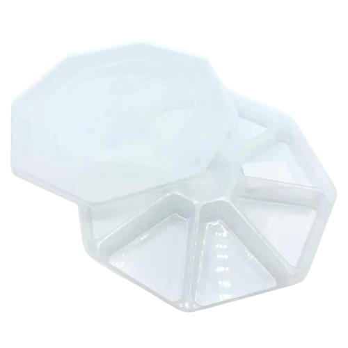 8 Section Nibble Platter & Lid 30 x 30xm