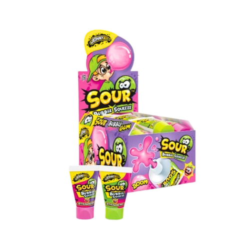 Johny Bee Sour Bubblegum Squeeze 24x30g