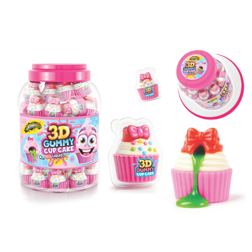 Johny Bee 3d Gummy Cup Cake 18g 60pk