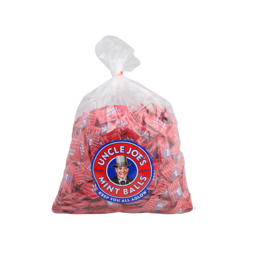 Uncle Joes Sugar Free Mint Balls 2kg Poly Bag