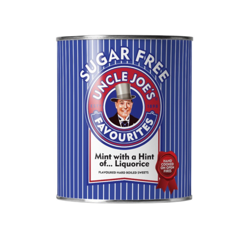 Uncle Joes Sugar Free Mint with a Hint of Liquorice 120g Gift Tin