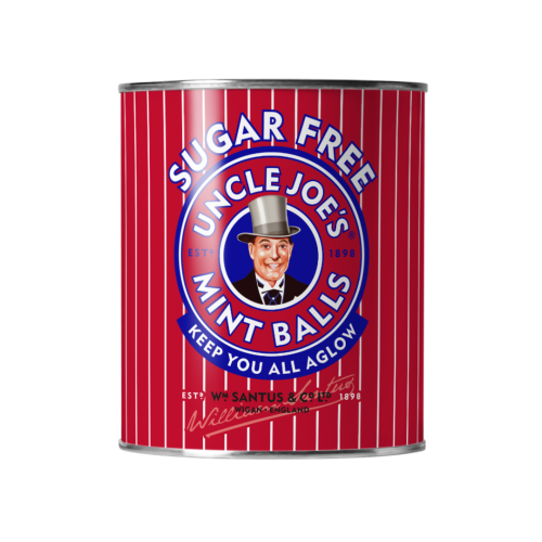 Uncle Joes Sugar Free Mint Balls 120g Gift Tin