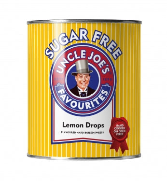Uncle Joes Sugar Free Lemon Drop 120g Gift Tin