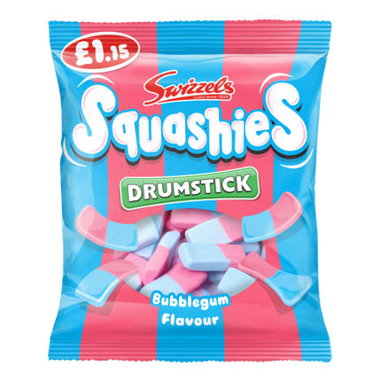 Swizzels Squashies Drumstick Bubblegum Pre Pack PM £1.15 120g x 12pk