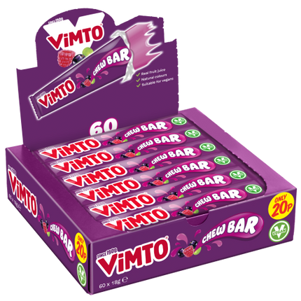 Swizzles Vimto Chew Bars 60 x 15g