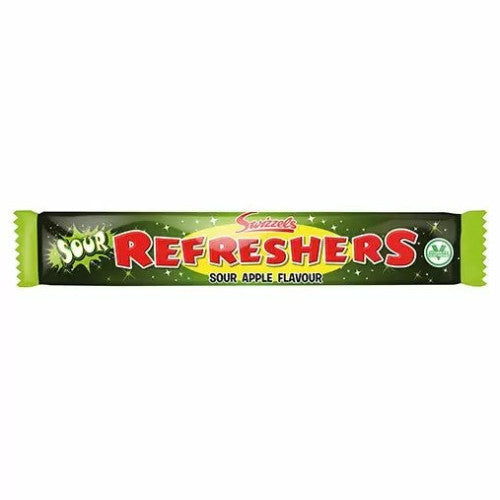 Swizzels Refreshers Sour Apple Bar 20p PMP 60 x 18g