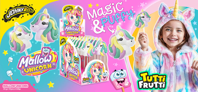 Johny Bee Unicorn Mallow Pop 18pk