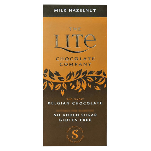 Lite Stevia Hazelnut Milk Chocolate Bars 12 x 85g