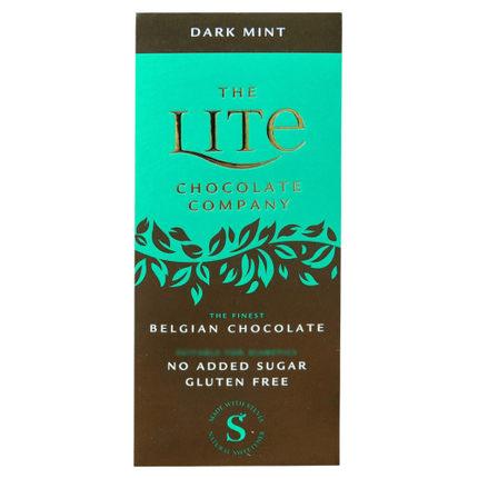 Lite Stevia Dark Mint Chocolate Bars 12 x 85g
