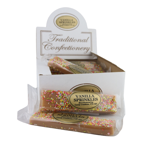 Traditional Confectionery Vanilla Sprinkle Bars 110g 16pk