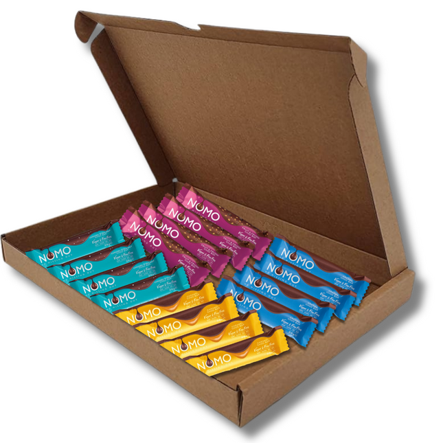 Vegan Chocolate Box (Mixed Nomo Bars) Dairy Gluten Egg & Nut Free