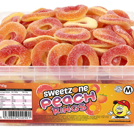 Sweetzone Peach Rings Tub 741g