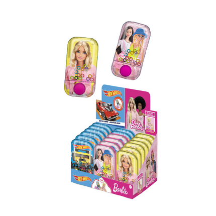 Hot Wheels and Barbie Watergame with Candy 18x3g
