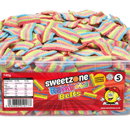 Sweetzone Rainbow Belts Tub 740g