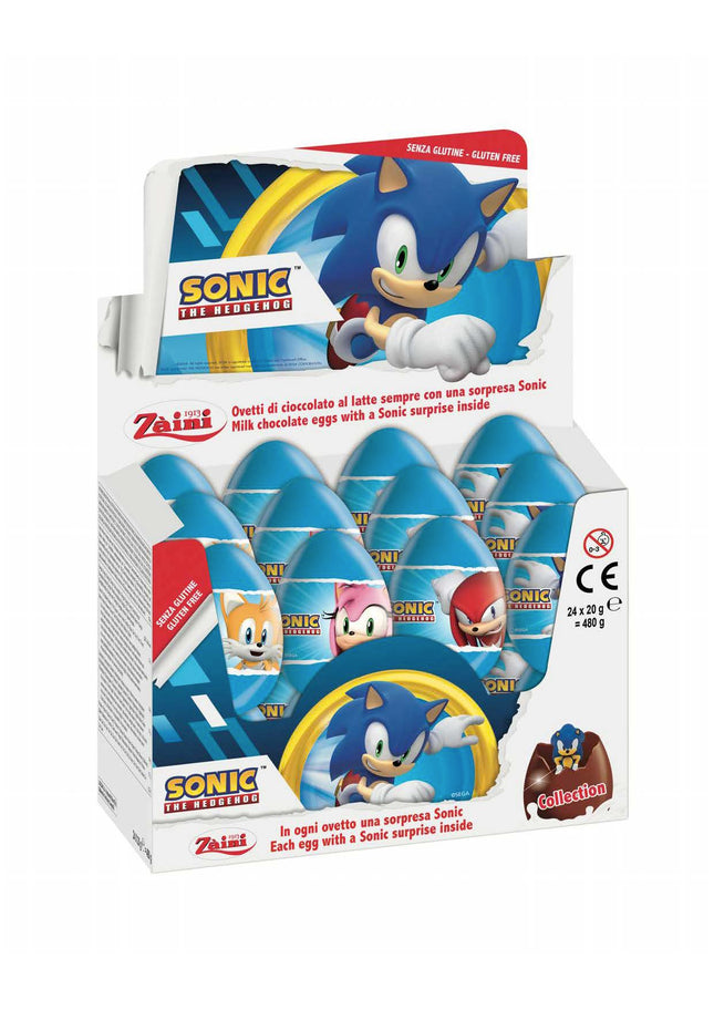 Johny Bee Sonic Chocolate Surprise Eggs 24x20g