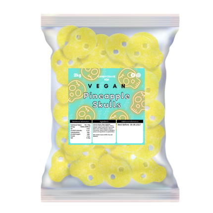Candycrave Vegan Fizzy Pineapple Skull 2kg