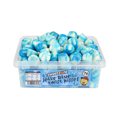 Sweetzone 7p  Blue Raspberry Twist Kiss Tub 700g