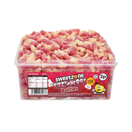 Sweetzone 2p Fizzy Cherry Bottles Tub 805g