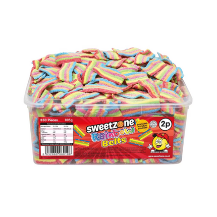 Sweetzone 2p Fizzy Rainbow Belt Tub 805g