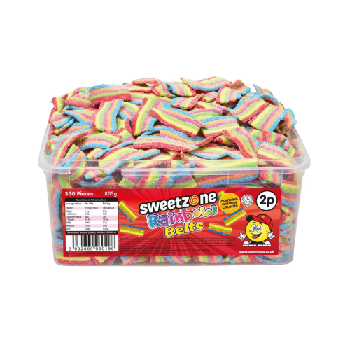 Sweetzone 2p Fizzy Rainbow Belt Tub 805g