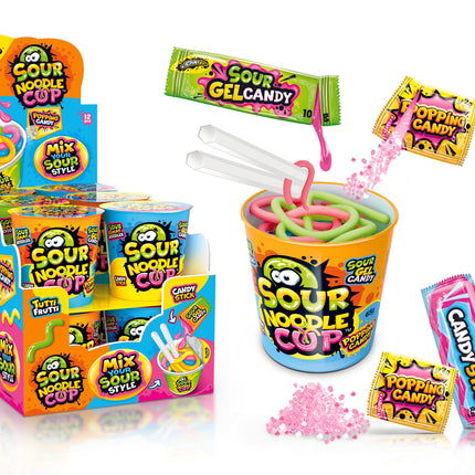 Johny Bee Sour Candy Noodle Cup 12x55g