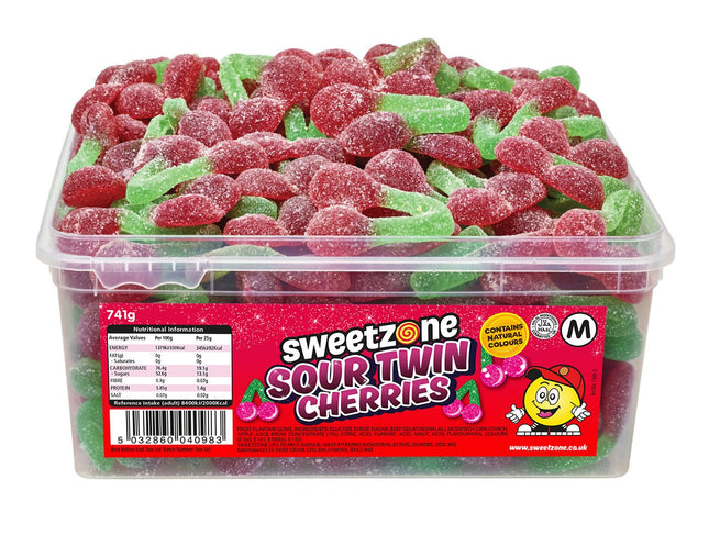 Sweetzone Halal Sour Cherries Tub 741g