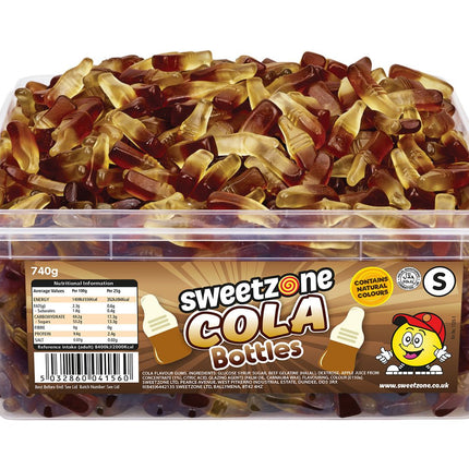 Sweetzone Cola Bottles Tub 740g