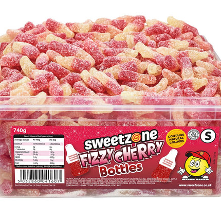 Sweetzone Fizzy Cherry Bottles 740g