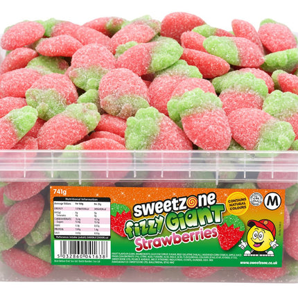Sweetzone Fizzy Giant Strawberries in Sweet Tub