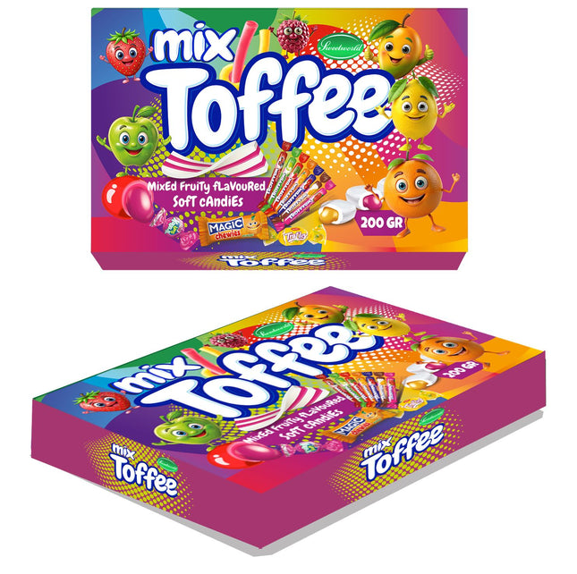 Mixed Fruit Toffee Chews 200g Gift Box