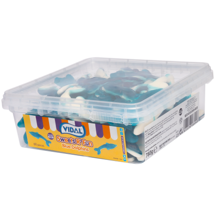Vidal Jelly Blue Dolphins 60 Count